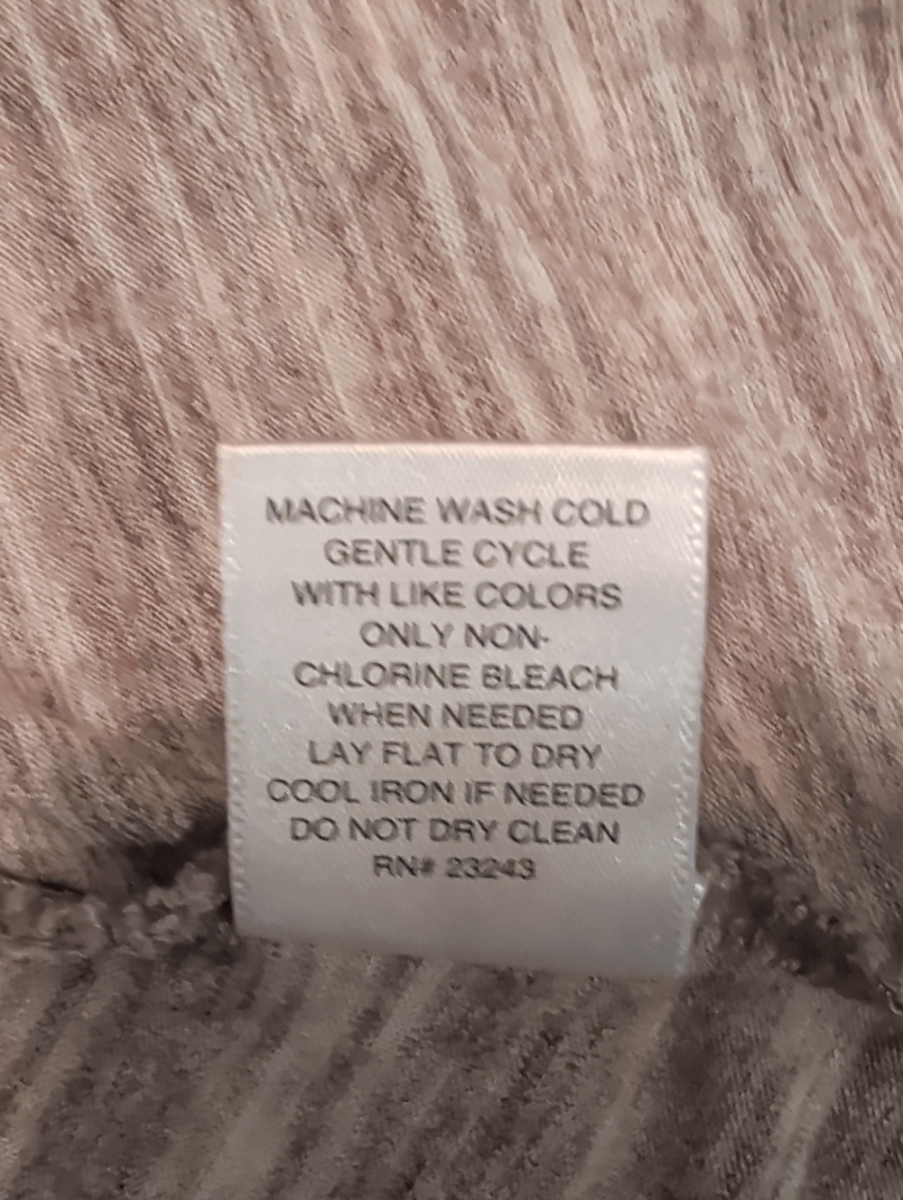 New York & Company Lt Heathered Beige and Brown Open-Front Sleeveless Cardigan - Picture 9 of 10